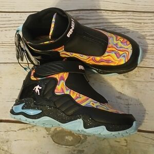 And-1 Beast Mode Colorful Kids High-Top Sneakers Size 5